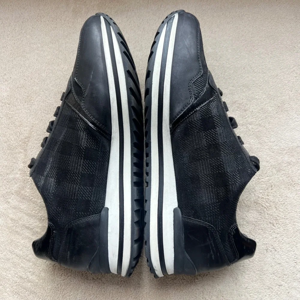 Gabor Comfort OptiFit Women 6.5 H US 9 Black‎ Leather Fashion Sneakers Side Zip
